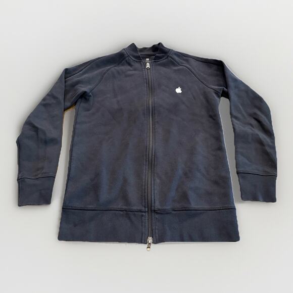 Apple Mens Black Full Zip Store Employee Uniform Apple Logo Sweatshirt Size XS - Picture 1 of 10